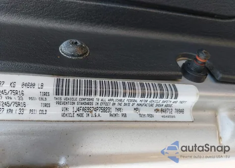 2004 Jeep Wrangler Rubicon from USA, damaged, VIN 1J4FA69S74P758231